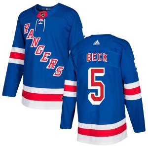 Adidas Barry Beck New York Rangers Men's Authentic Home Jersey - Royal Blue