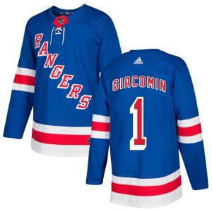 Adidas Eddie Giacomin New York Rangers Men's Authentic Home Jersey - Royal Blue