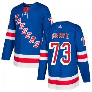 Adidas Matt Rempe New York Rangers Men's Authentic Home Jersey - Royal Blue
