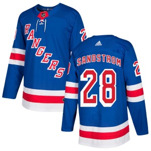 Adidas Tomas Sandstrom New York Rangers Men's Authentic Home Jersey - Royal Blue