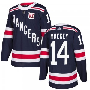Adidas Connor Mackey New York Rangers Men's Authentic 2018 Winter Classic Home Jersey - Navy Blue