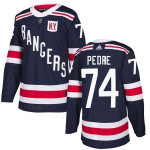 Adidas Vince Pedrie New York Rangers Men's Authentic 2018 Winter Classic Home Jersey - Navy Blue