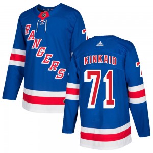 Adidas Keith Kinkaid New York Rangers Youth Authentic Home Jersey - Royal Blue