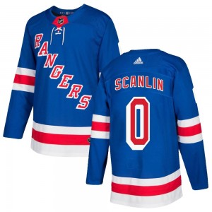 Adidas Brandon Scanlin New York Rangers Youth Authentic Home Jersey - Royal Blue