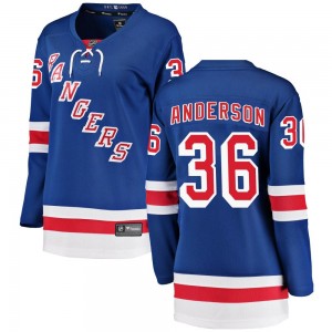 Fanatics Branded Glenn Anderson New York Rangers Women's Breakaway Home Jersey - Blue