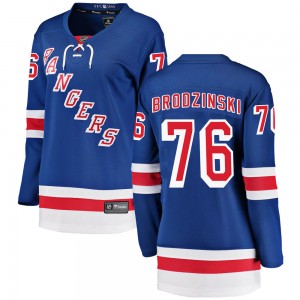 Fanatics Branded Jonny Brodzinski New York Rangers Women's Breakaway Home Jersey - Blue