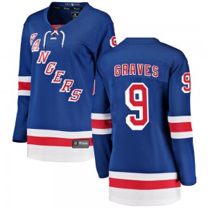 Fanatics Branded Adam Graves New York Rangers Women's Breakaway Home Jersey - Blue