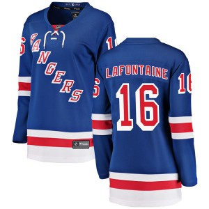 Fanatics Branded Pat Lafontaine New York Rangers Women's Breakaway Home Jersey - Blue