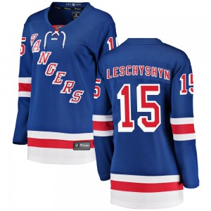 Fanatics Branded Jake Leschyshyn New York Rangers Women's Breakaway Home Jersey - Blue