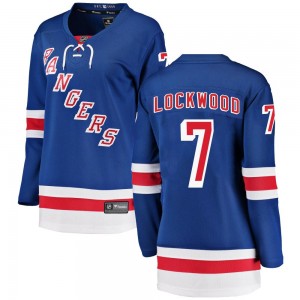 Fanatics Branded William Lockwood New York Rangers Women's Breakaway Home Jersey - Blue