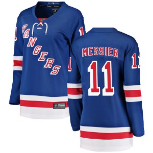 Fanatics Branded Mark Messier New York Rangers Women's Breakaway Home Jersey - Blue