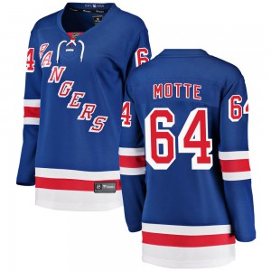 Fanatics Branded Tyler Motte New York Rangers Women's Breakaway Home Jersey - Blue