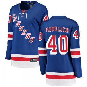 Fanatics Branded Mark Pavelich New York Rangers Women's Breakaway Home Jersey - Blue