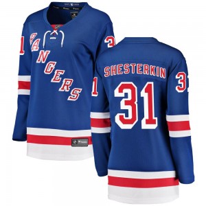 Fanatics Branded Igor Shesterkin New York Rangers Women's Breakaway Home Jersey - Blue