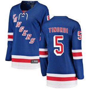 Fanatics Branded Jarred Tinordi New York Rangers Women's Breakaway Home Jersey - Blue
