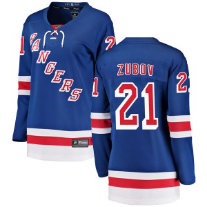 Fanatics Branded Sergei Zubov New York Rangers Women's Breakaway Home Jersey - Blue