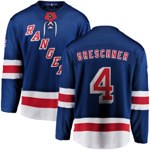 Fanatics Branded Ron Greschner New York Rangers Men's Home Breakaway Jersey - Blue
