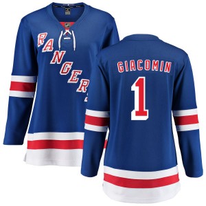 Fanatics Branded Eddie Giacomin New York Rangers Women's Home Breakaway Jersey - Blue