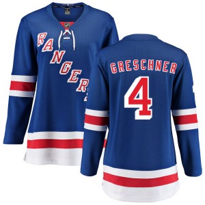Fanatics Branded Ron Greschner New York Rangers Women's Home Breakaway Jersey - Blue