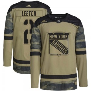 Adidas Brian Leetch New York Rangers Youth Authentic Military Appreciation Practice Jersey - Camo