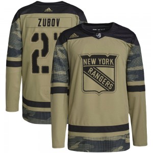 Adidas Sergei Zubov New York Rangers Youth Authentic Military Appreciation Practice Jersey - Camo