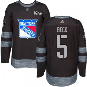 Barry Beck New York Rangers Youth Authentic 1917- 100th Anniversary Jersey - Black