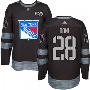 Tie Domi New York Rangers Youth Authentic 1917- 100th Anniversary Jersey - Black