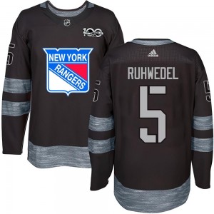 Chad Ruhwedel New York Rangers Youth Authentic 1917- 100th Anniversary Jersey - Black