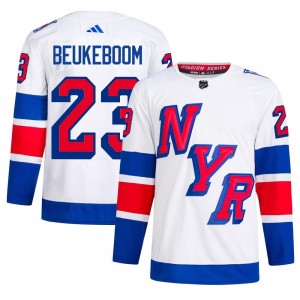 Adidas Jeff Beukeboom New York Rangers Men's Authentic 2024 Stadium Series Primegreen Jersey - White