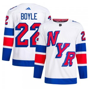 Adidas Dan Boyle New York Rangers Men's Authentic 2024 Stadium Series Primegreen Jersey - White