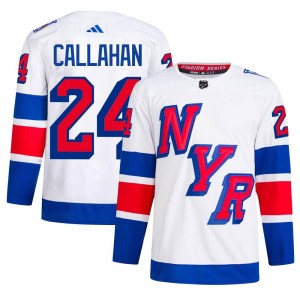 Adidas Ryan Callahan New York Rangers Men's Authentic 2024 Stadium Series Primegreen Jersey - White