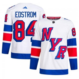 Adidas Adam Edstrom New York Rangers Men's Authentic 2024 Stadium Series Primegreen Jersey - White