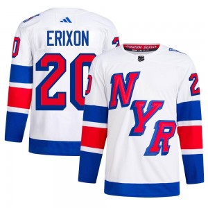 Adidas Jan Erixon New York Rangers Men's Authentic 2024 Stadium Series Primegreen Jersey - White