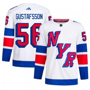 Adidas Erik Gustafsson New York Rangers Men's Authentic 2024 Stadium Series Primegreen Jersey - White