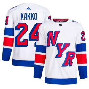 Adidas Kaapo Kakko New York Rangers Men's Authentic 2024 Stadium Series Primegreen Jersey - White