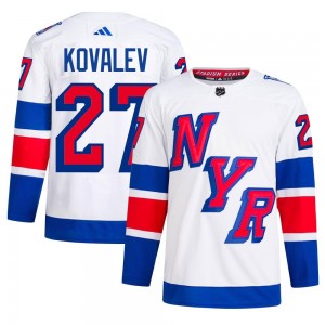 Adidas Alex Kovalev New York Rangers Men's Authentic 2024 Stadium Series Primegreen Jersey - White