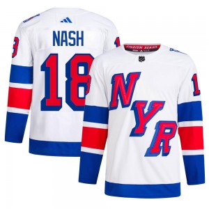 Adidas Riley Nash New York Rangers Men's Authentic 2024 Stadium Series Primegreen Jersey - White