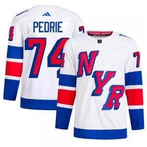 Adidas Vince Pedrie New York Rangers Men's Authentic 2024 Stadium Series Primegreen Jersey - White