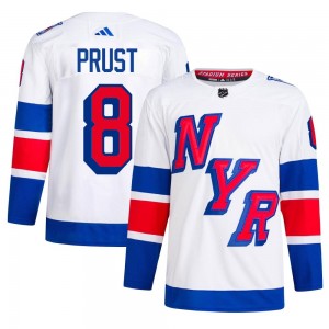 Adidas Brandon Prust New York Rangers Men's Authentic 2024 Stadium Series Primegreen Jersey - White