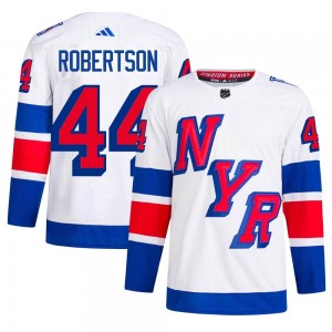 Adidas Matthew Robertson New York Rangers Men's Authentic 2024 Stadium Series Primegreen Jersey - White