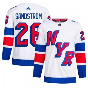 Adidas Tomas Sandstrom New York Rangers Men's Authentic 2024 Stadium Series Primegreen Jersey - White