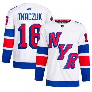 Adidas Walt Tkaczuk New York Rangers Men's Authentic 2024 Stadium Series Primegreen Jersey - White