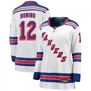 Fanatics Branded Nick Bonino New York Rangers Women's Breakaway Away Jersey - White