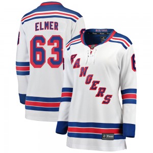 Fanatics Branded Jake Elmer New York Rangers Women's Breakaway Away Jersey - White