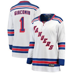 Fanatics Branded Eddie Giacomin New York Rangers Women's Breakaway Away Jersey - White