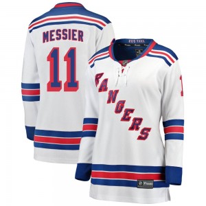 Fanatics Branded Mark Messier New York Rangers Women's Breakaway Away Jersey - White