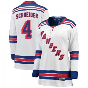 Fanatics Branded Braden Schneider New York Rangers Women's Breakaway Away Jersey - White