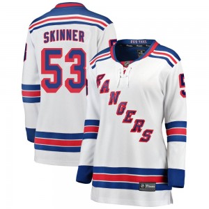 Fanatics Branded Hunter Skinner New York Rangers Women's Breakaway Away Jersey - White