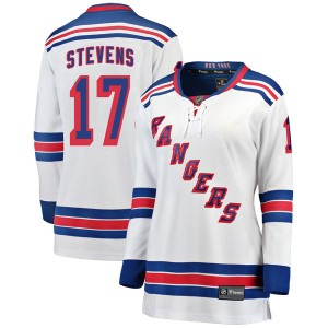 Fanatics Branded Kevin Stevens New York Rangers Women's Breakaway Away Jersey - White