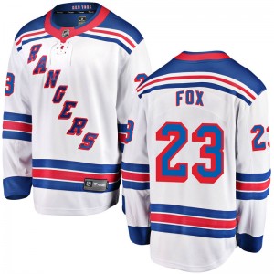 Fanatics Branded Adam Fox New York Rangers Men's Breakaway Away Jersey - White
